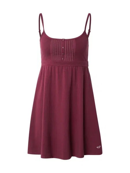 HOLLISTER Rochie de vară burgundy roșu