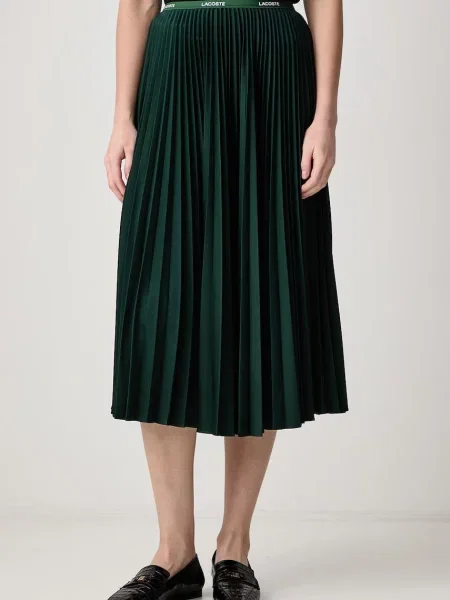 Lacoste fustă plisată verde