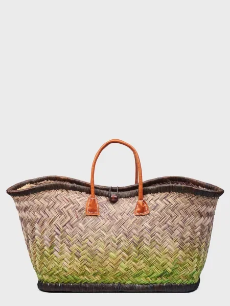 Le Comptoir de la plage Aravola Пляжна сумка Солома сірий