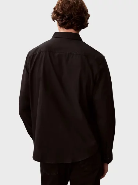 Рубашка Calvin Klein Jeans из твилла черная