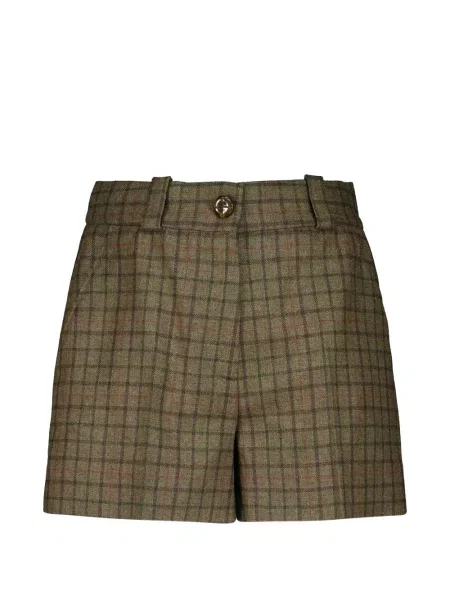 Pantaloni scurți Blazé Milano în carouri verde