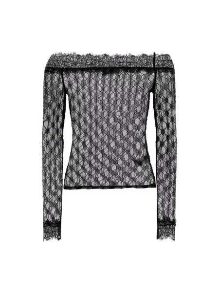 Top Isabel Marant w kwiatki czarny