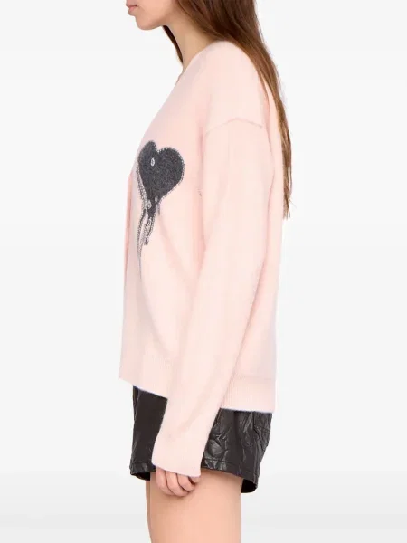 Жилетка Zadig&voltaire със сърца розово