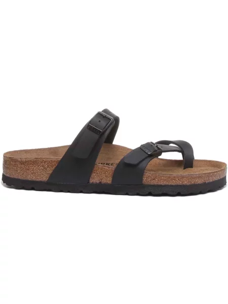 Klapki Birkenstock zamszowe czarne