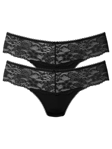 NUANCE Tanga gaćice Thong crna