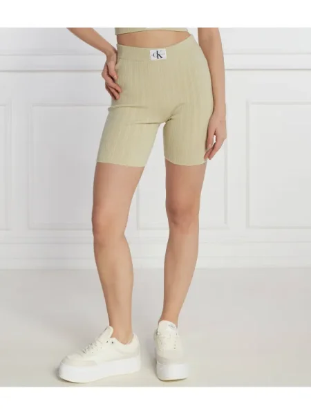 Calvin Klein Jeans pantaloni scurți biker bej