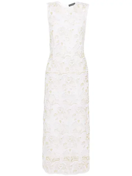 Rochie midi Fabiana Filippi până la genunchi de costum alb