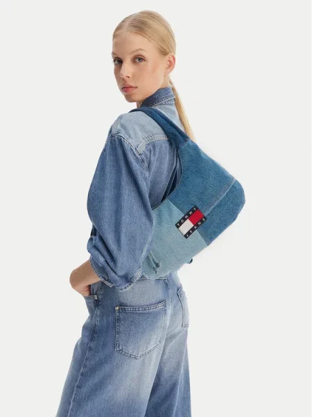 Torebka Tommy Jeans niebieska