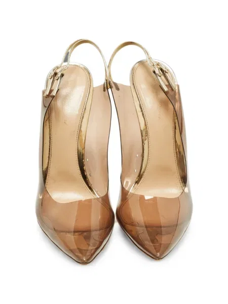 Pantofi cu toc Gianvito Rossi slingback alb