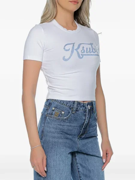 Tricou Ksubi cu imagine alb