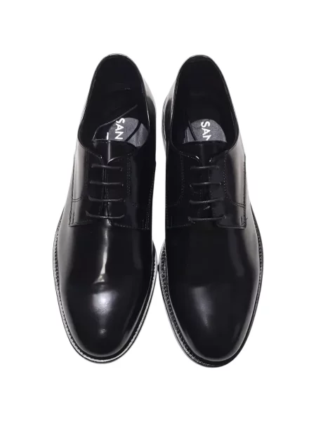 Pantofi derby Sangue din piele negru
