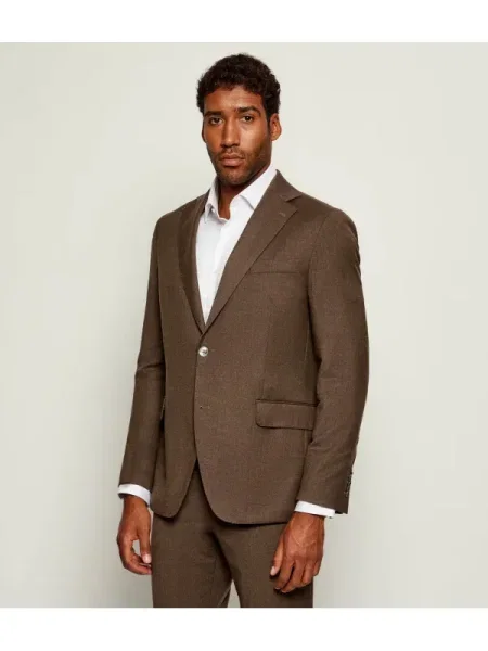 Oscar Jacobson Gyapjú zakó Fogerty barna