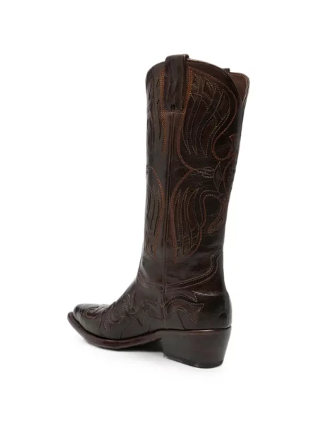Botine Eraldo din piele maro