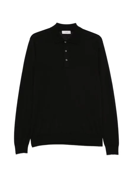 Lung tricou polo Ferrante negru