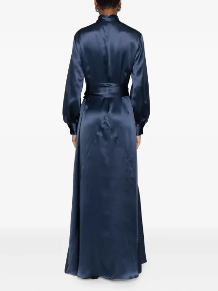 Rochie maxi Kiton de costum albastru