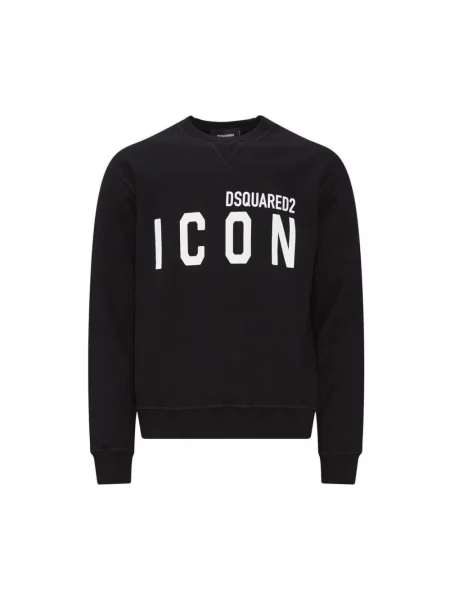 Bluza Dsquared2 z okrągłym dekoltem czarna