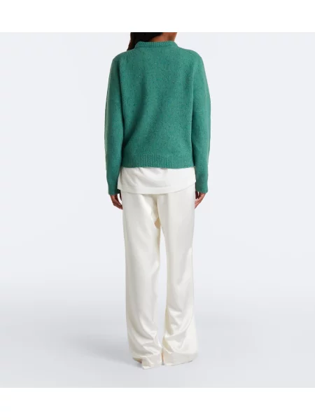 Pantaloni Róhe din satin alb