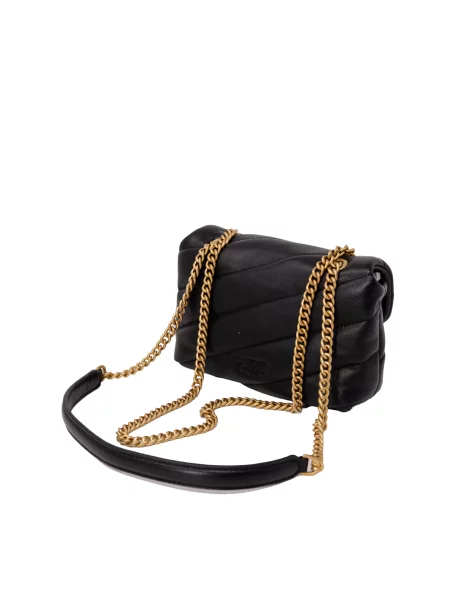 Pinko torebka skórzana czarny