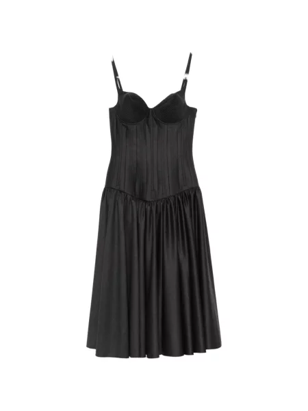 Rochie midi Jean Paul Gaultier fără mâneci conici gri