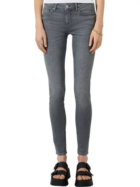 QS Džínsy Sadie denim sivý