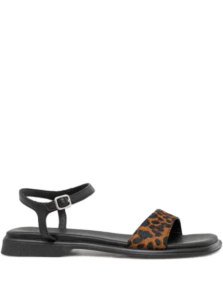 Sandale Vagabond din piele cu imagine cu model leopard maro