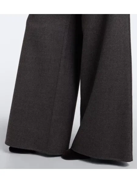 Pantaloni Max Mara de lână gri