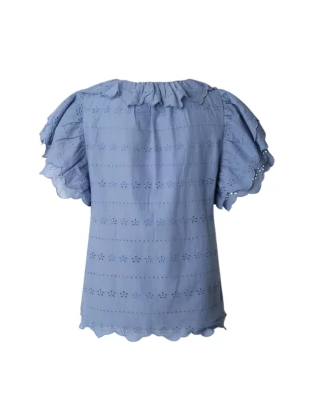 Pepe Jeans bluzka DAME w kwiaty niebieski