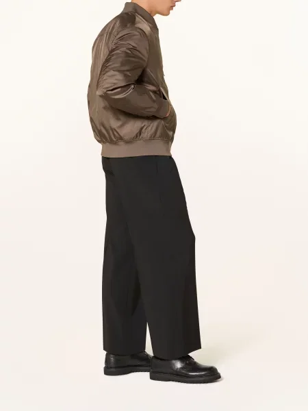 Drykorn Chino Kalhoty Leek_Wide Wide Fit černá
