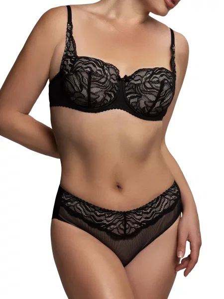 Труси Glora GL bikini поліамід/еластан чорний