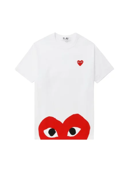 Koszulka polo Comme Des Garcons biała