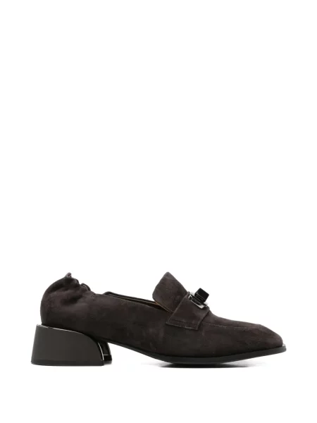Pantofi loafer Linda Baumann cu cataramă maro