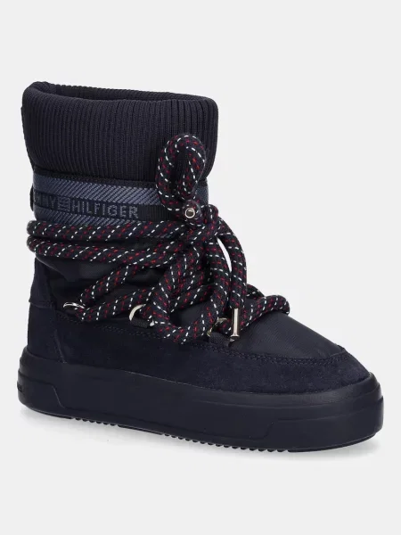 Апрески Tommy Hilfiger TOMMYTECH RWB SNOWBOOT WARM тъмносиньо