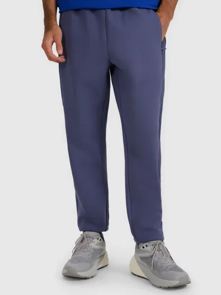 4F spodnie typu jogger z tkaninowymi wstawkami XXL niebieskie
