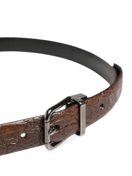 Cu centură curea Dolce & Gabbana din piele maro