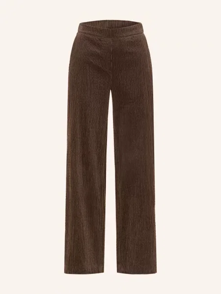 Opus Pants Manšestrové Kalhoty Mucia Base šedá