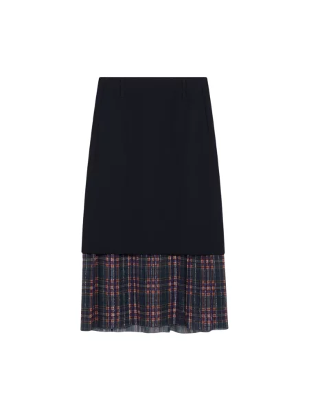 Spódnica Dries Van Noten niebieska