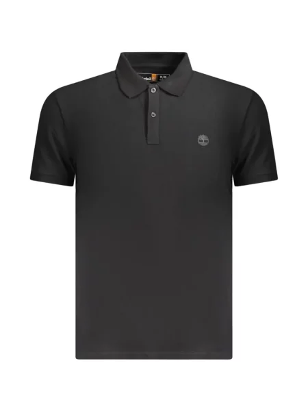 Tricou polo Timberland cu broderie negru