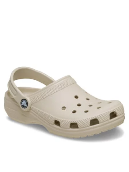Dětské pantofle Crocs béžové