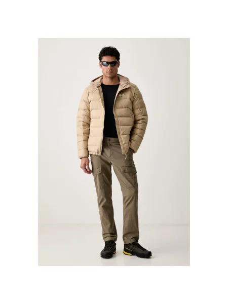 Kurtka puchowa Jack Wolfskin beżowa