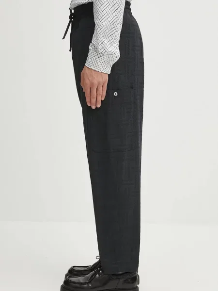 Παντελόνι Kenzo Weave Cargo Jogpant μαύρο