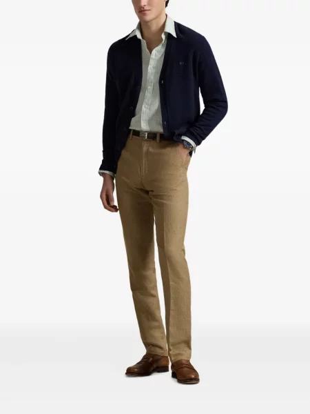 Slip de baie Polo Ralph Lauren alergare cu cordon cu imagine alb