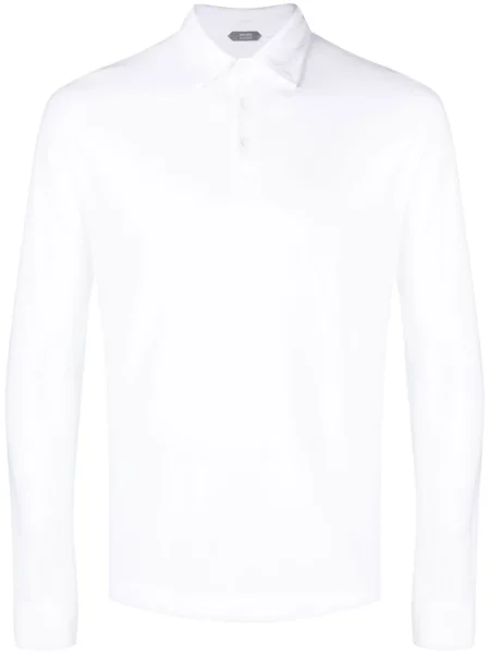 Polo Zanone alb
