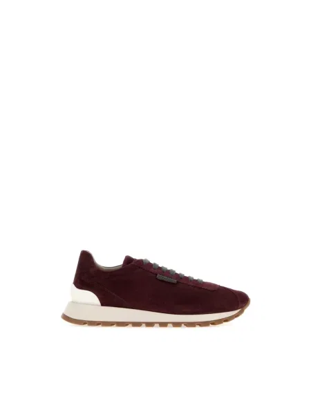 Sneakersy Brunello Cucinelli zamszowe fioletowe