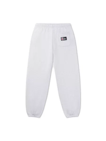 Pantaloni gri amestecat / verde închis alb