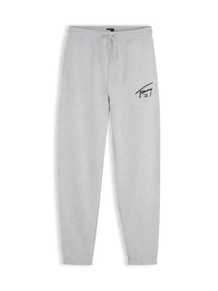 Tommy Jeans Pantaloni SIGNATURE bleumarin / deschis / roșu cireș gri
