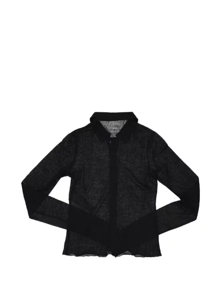 Cămașă Ann Demeulemeester din jerseu negru