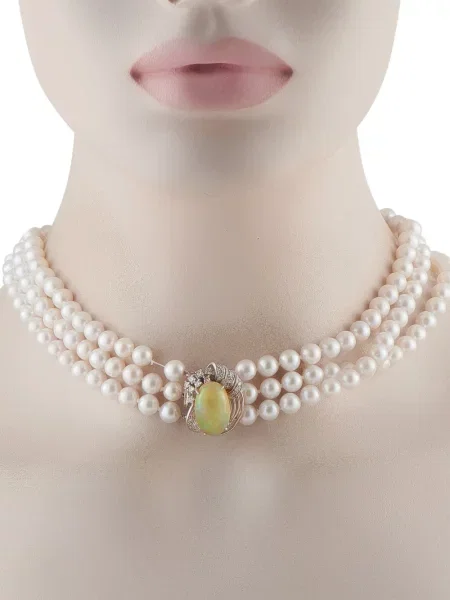 Diamant colier Lb Exclusive alb