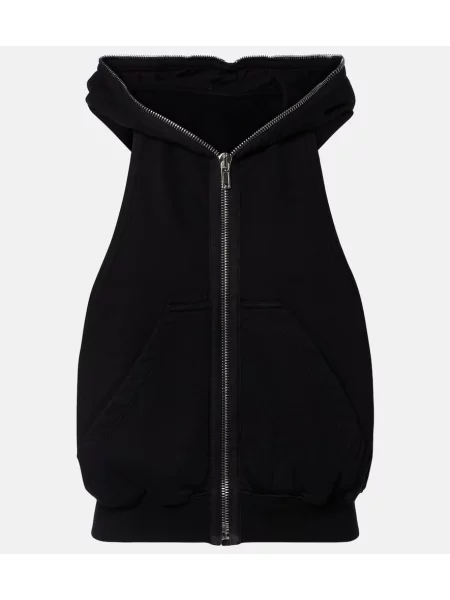 Kamizelka Rick Owens z dżerseju czarna