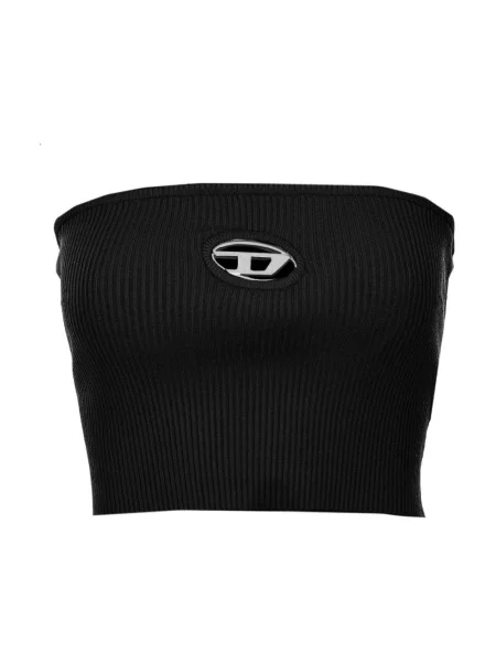 Top Diesel o krotszym kroju retro czarny