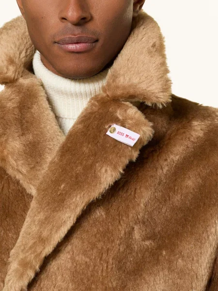 BOSS Přechodný kabát velbloudí